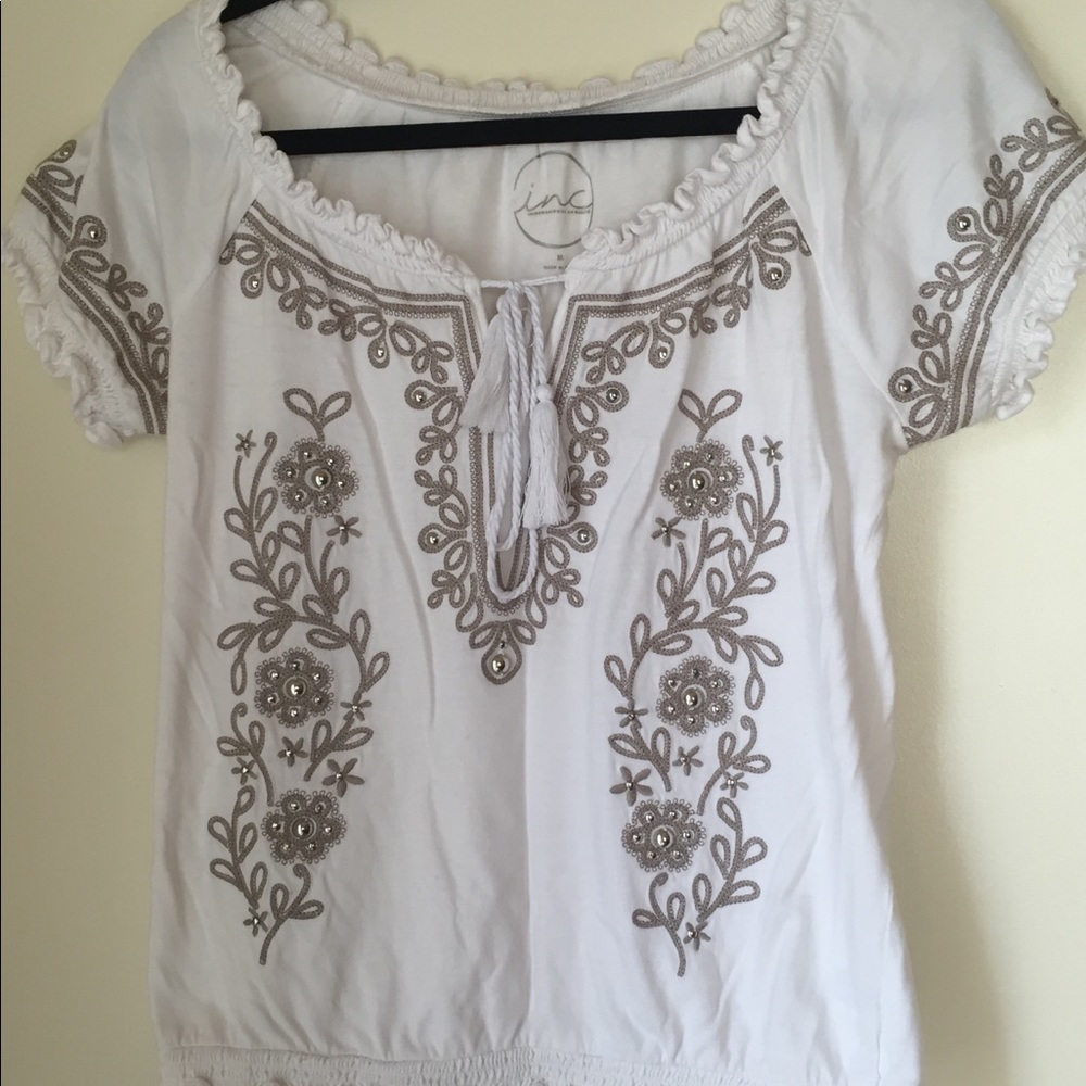 Embroidered top